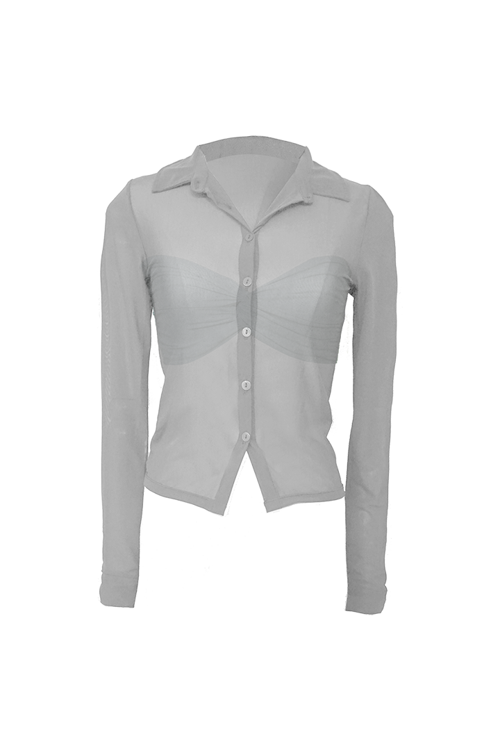 KAI SHEER SHIRT WHITE