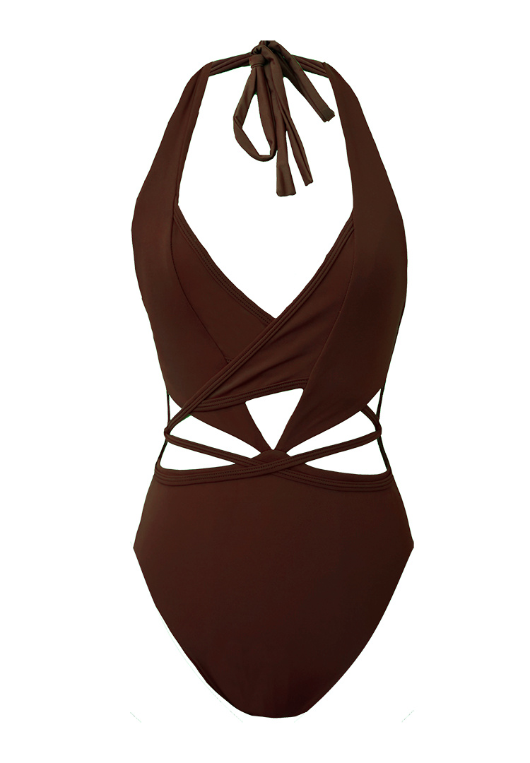 DELMAR ONE-PIECE DARK BROWN