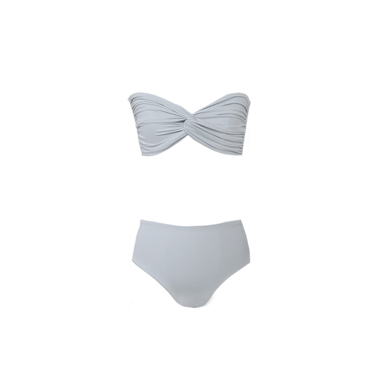CAYMAN ISLAND BANDEAU BIKINI WHITE